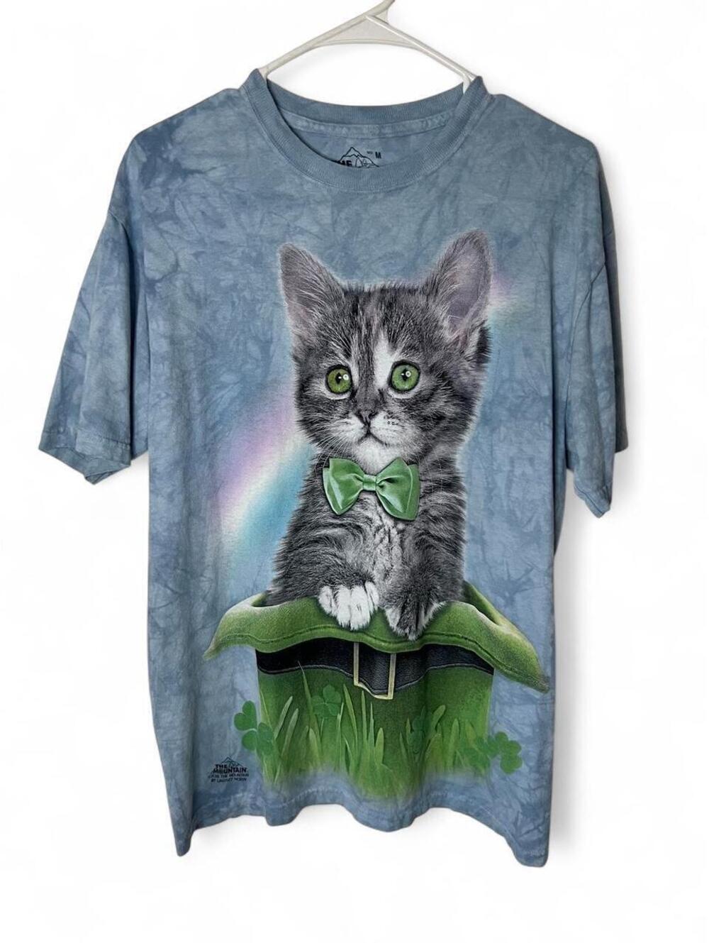 The Mountain Kitten Tie Dye Graphic Tee St Patricks Day